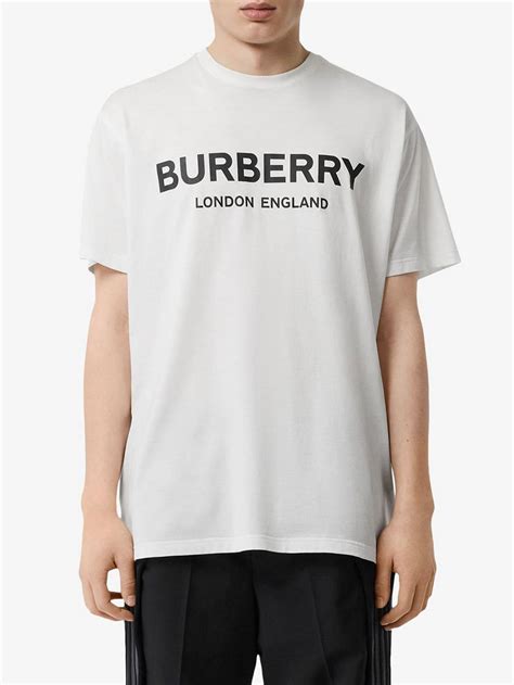 burberry white t shirt blue logo|burberry tshirt beige.